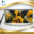 “Victory Is My Posture” Inspirational Women's Chain Wallet — Elegant Faux Leather Clutch Purse