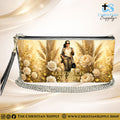 “God Directs My Steps” Inspirational Women's Chain Wallet — Elegant Faux Leather Clutch Purse