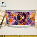 “Beautiful Covered Girl” Inspirational Women's Chain Wallet — Elegant Faux Leather Clutch Purse