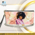 "Sundays Are for Jesus and Naps” Inspirational Women's Chain Wallet — Elegant Faux Leather Clutch Purse
