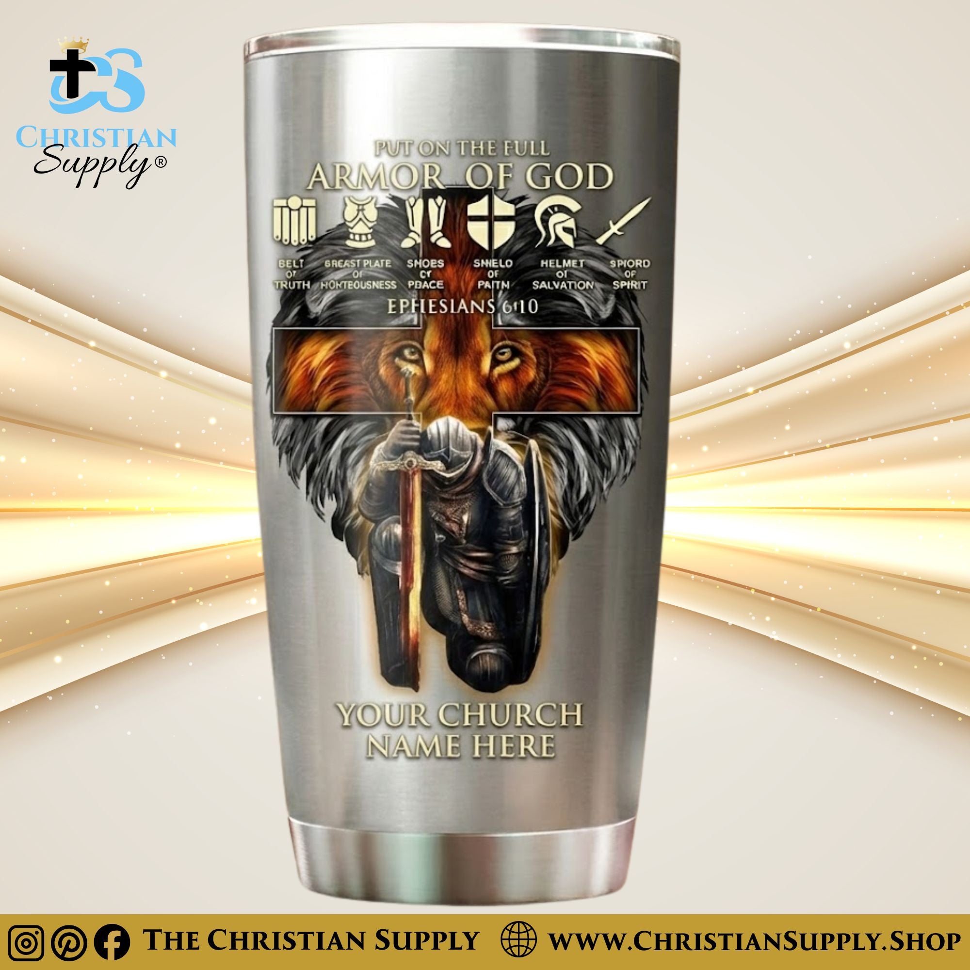 Custom Printed Christian Tumblers – Premium Stainless Steel | 6 Styles