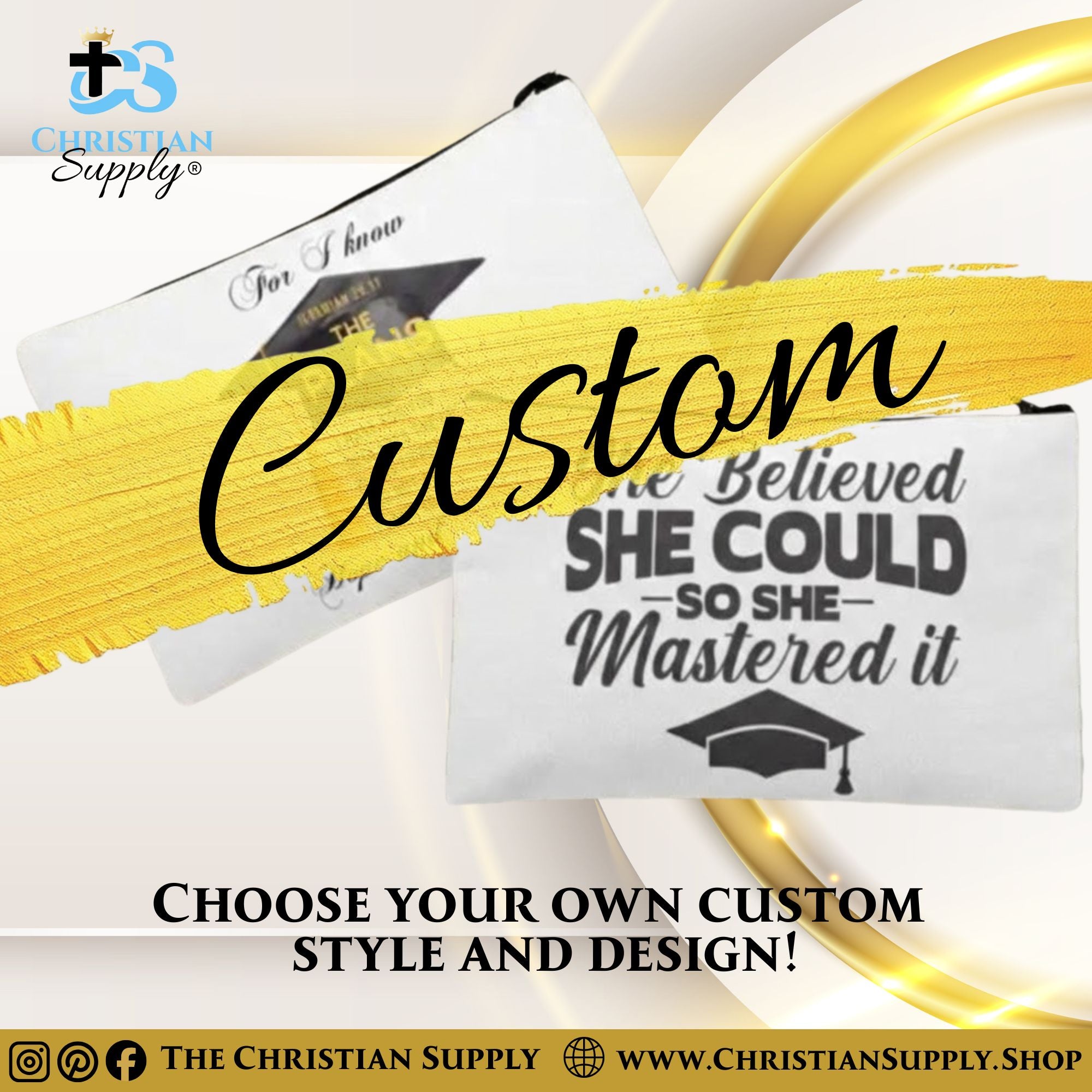 Custom Wristlet Zipper Pouch for Gifts Keepsakes and Daily Use