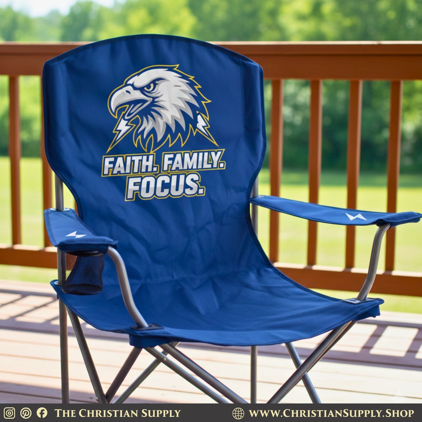 Heavy Duty Folding Camp Chair (Up to 450 lbs)