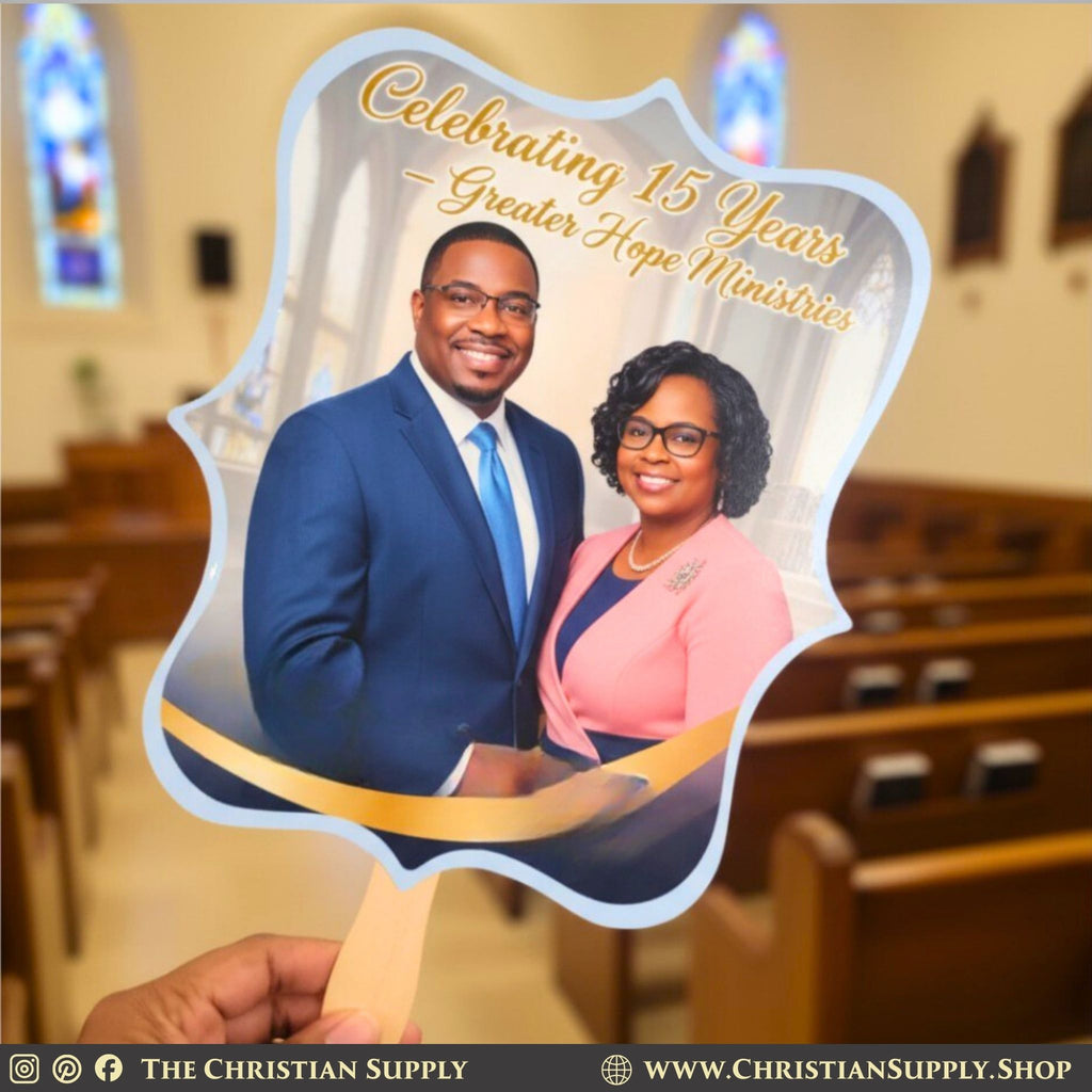 Custom Hand Fans – Personalized Church and Event Fans in Multiple Shapes
