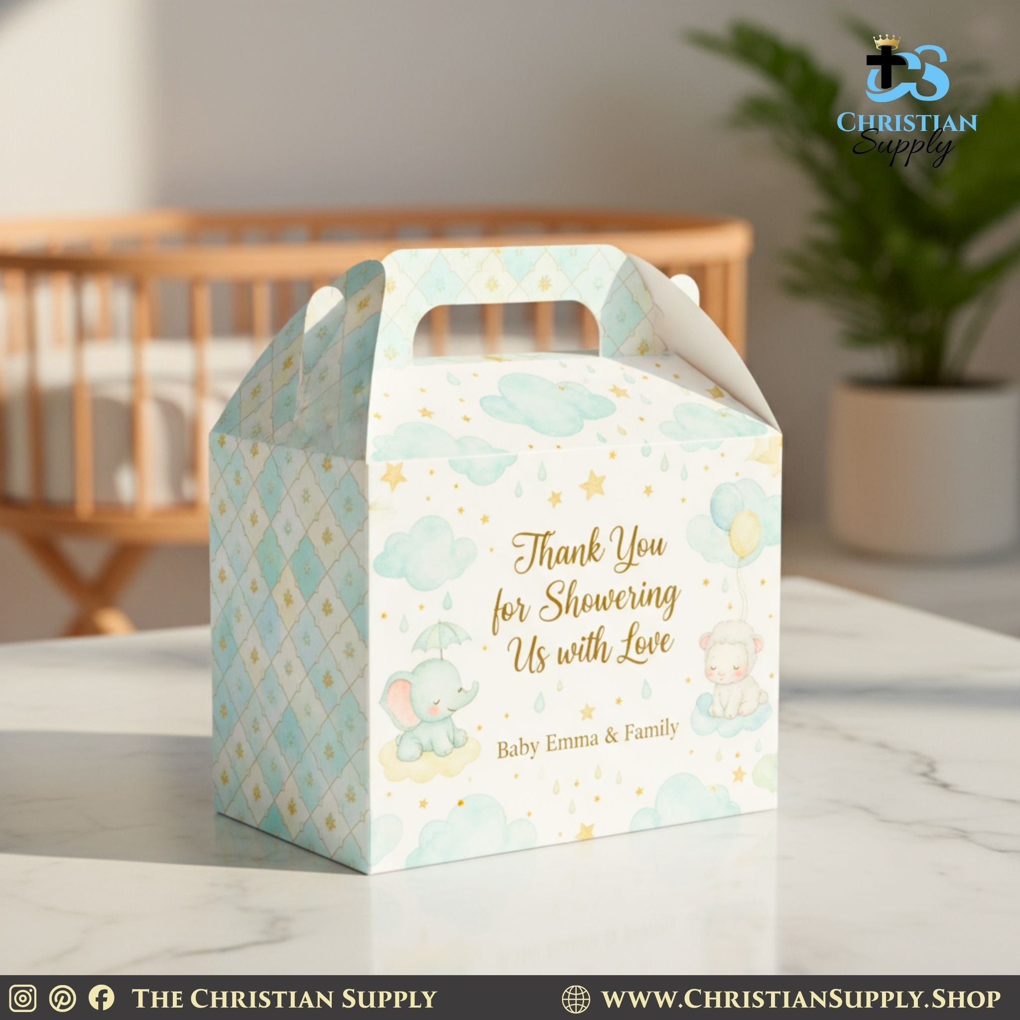 Customizable Gable Gift Boxes Party Favor Boxes Eco-Friendly Favor Box Sets