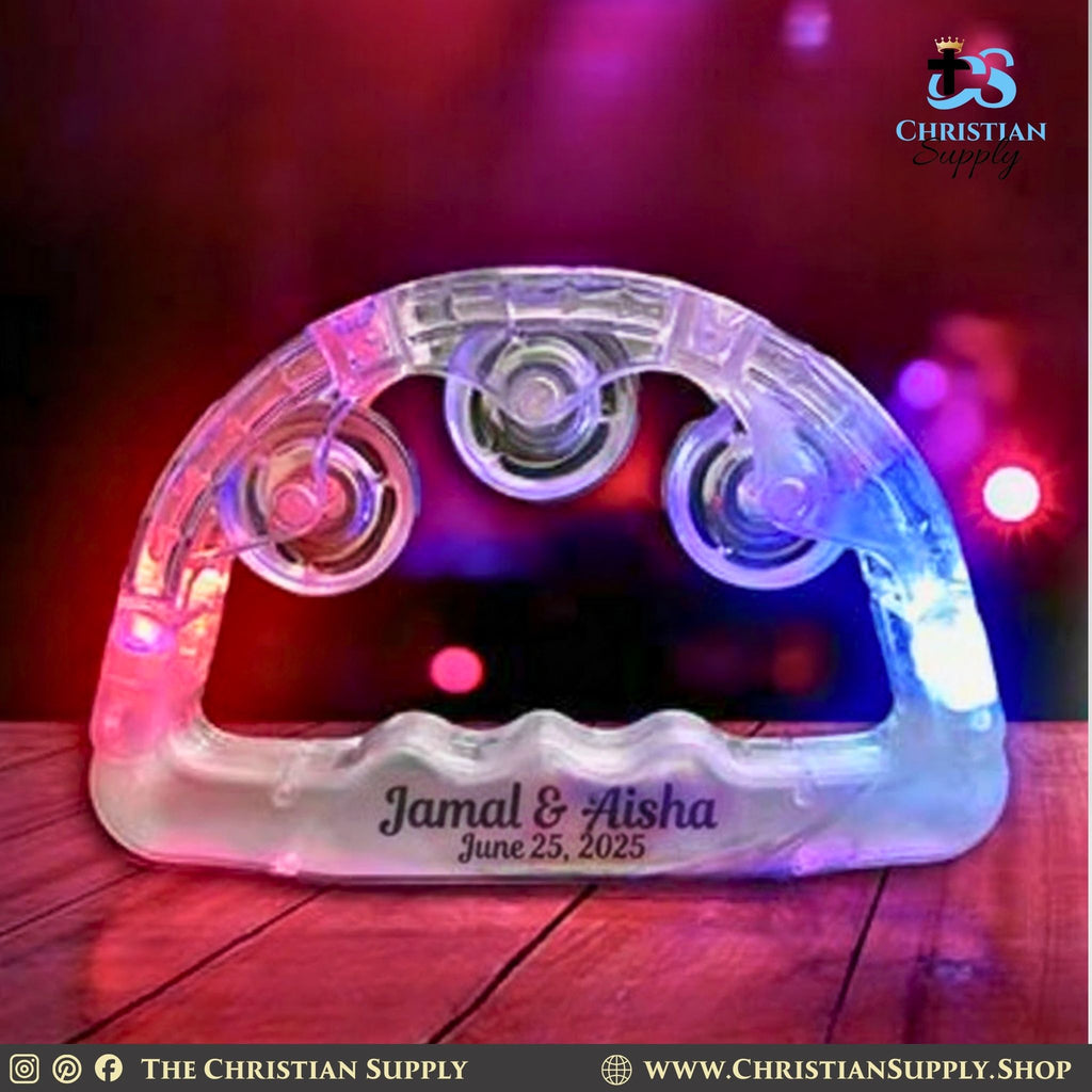 Custom LED Light Up Tambourines (Set of 20)