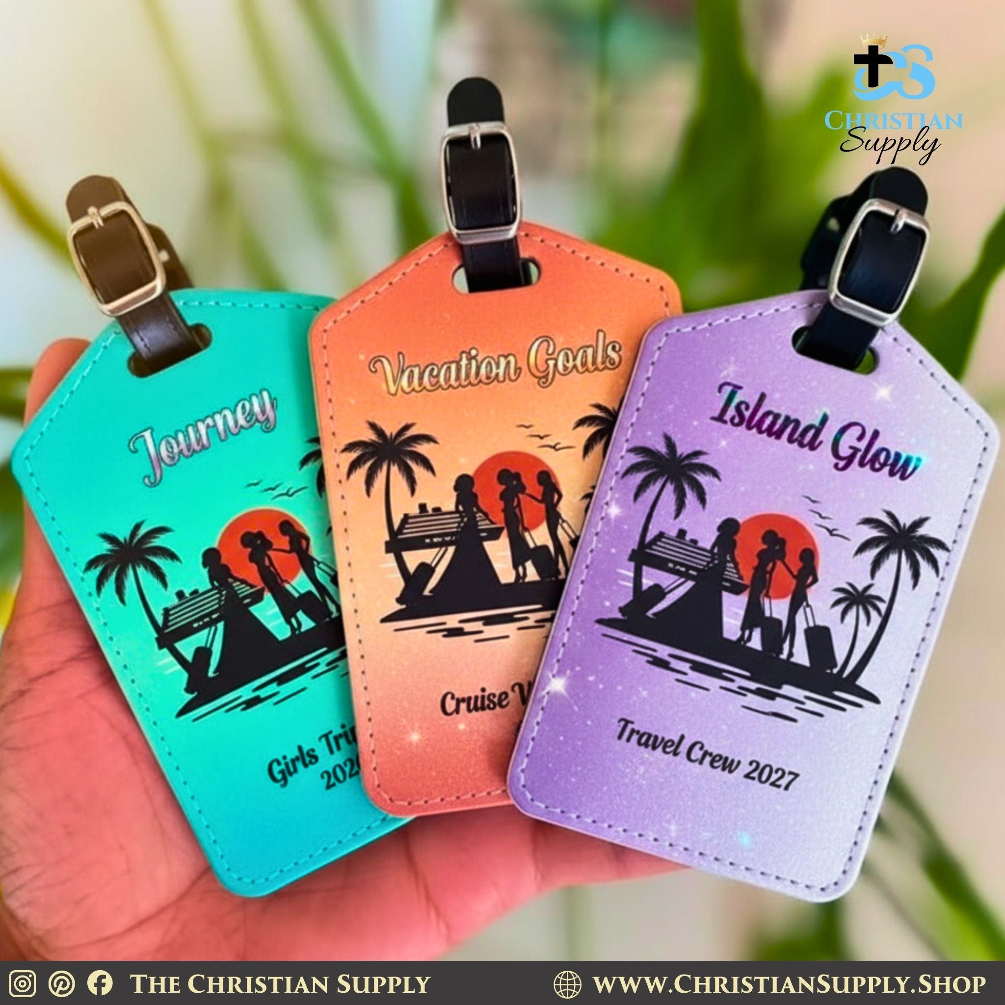 Custom Luggage Tags with Personalized Design for Group Travel and Events