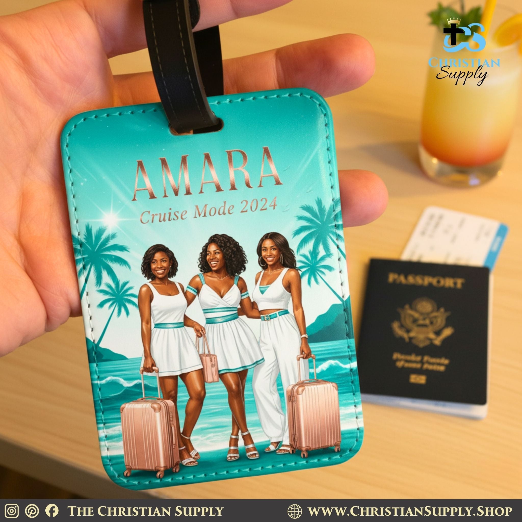 Custom Luggage Tags with Personalized Design for Group Travel and Events