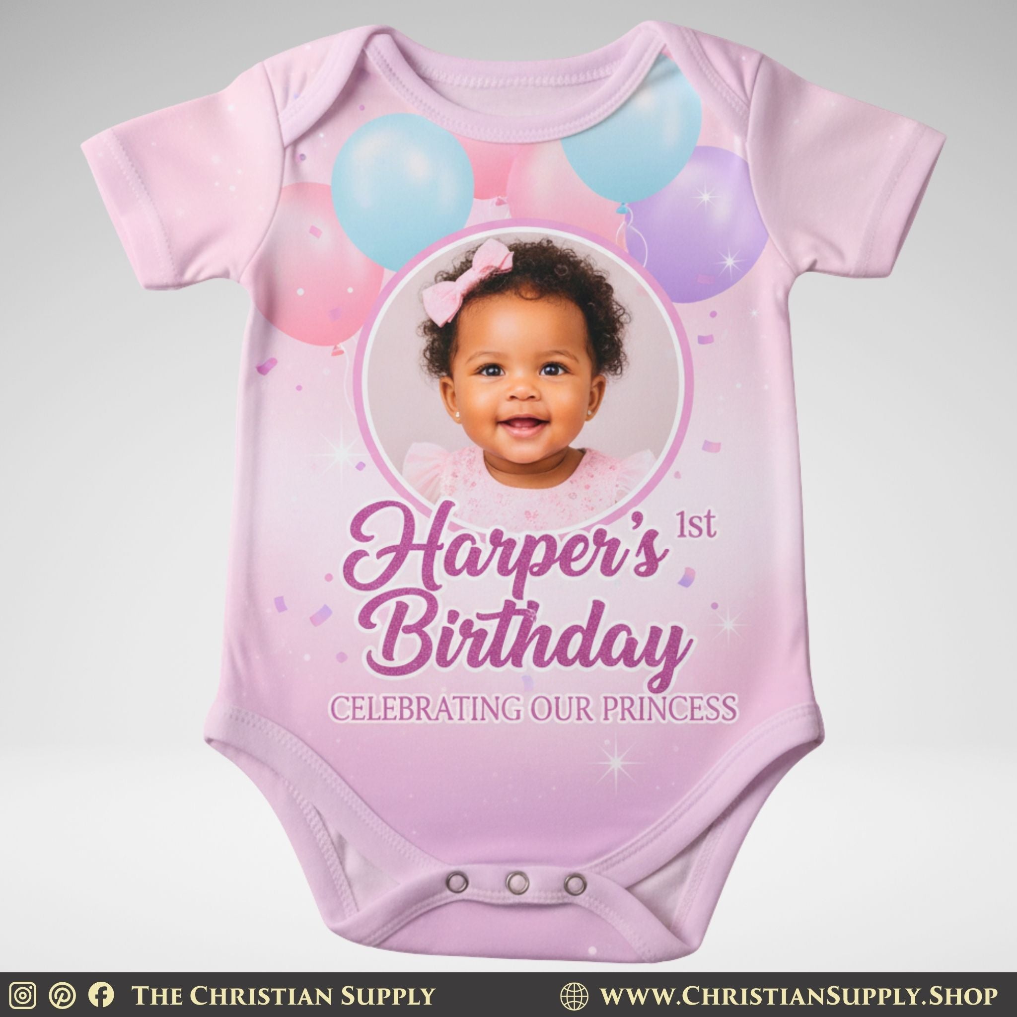 Custom Baby Onesie – Personalized Short Sleeve Bodysuit for Babies and Toddlers