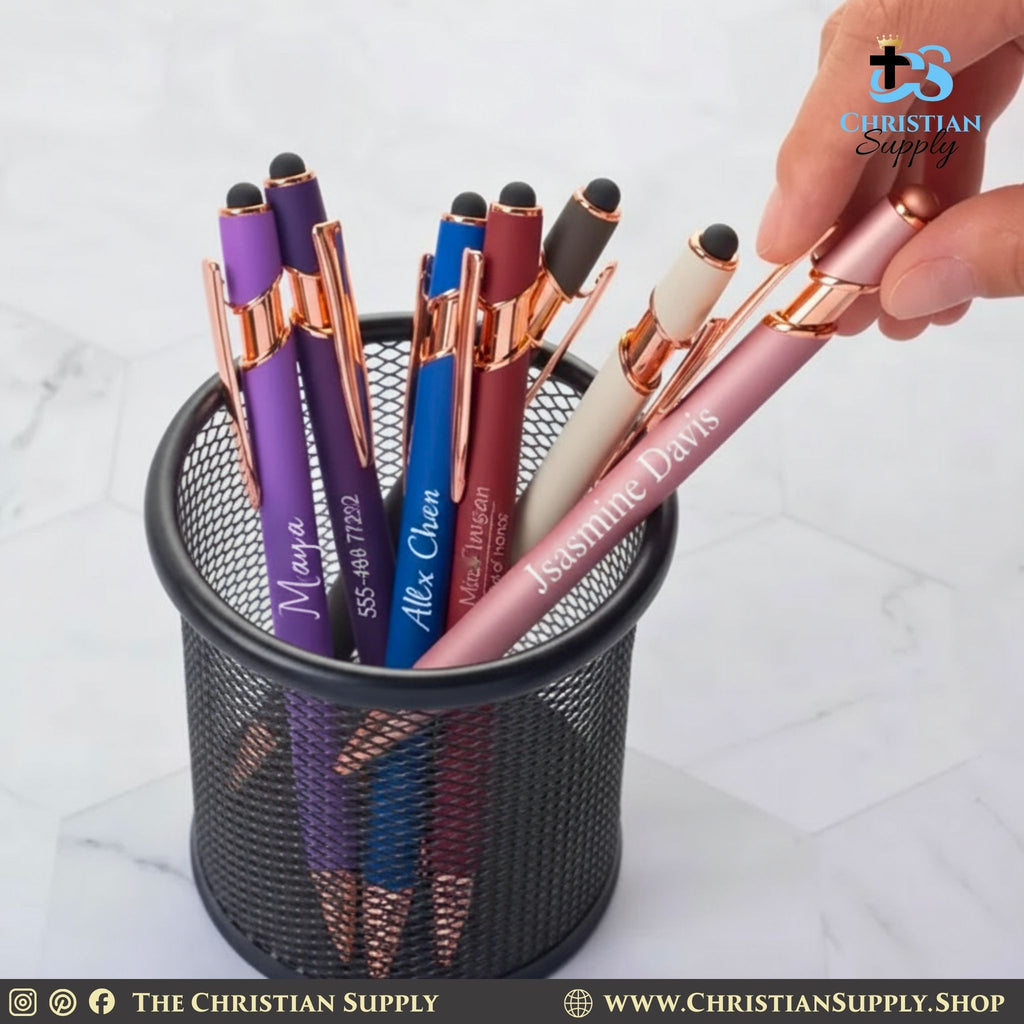 Custom Engraved Metal Pens with Optional Logo