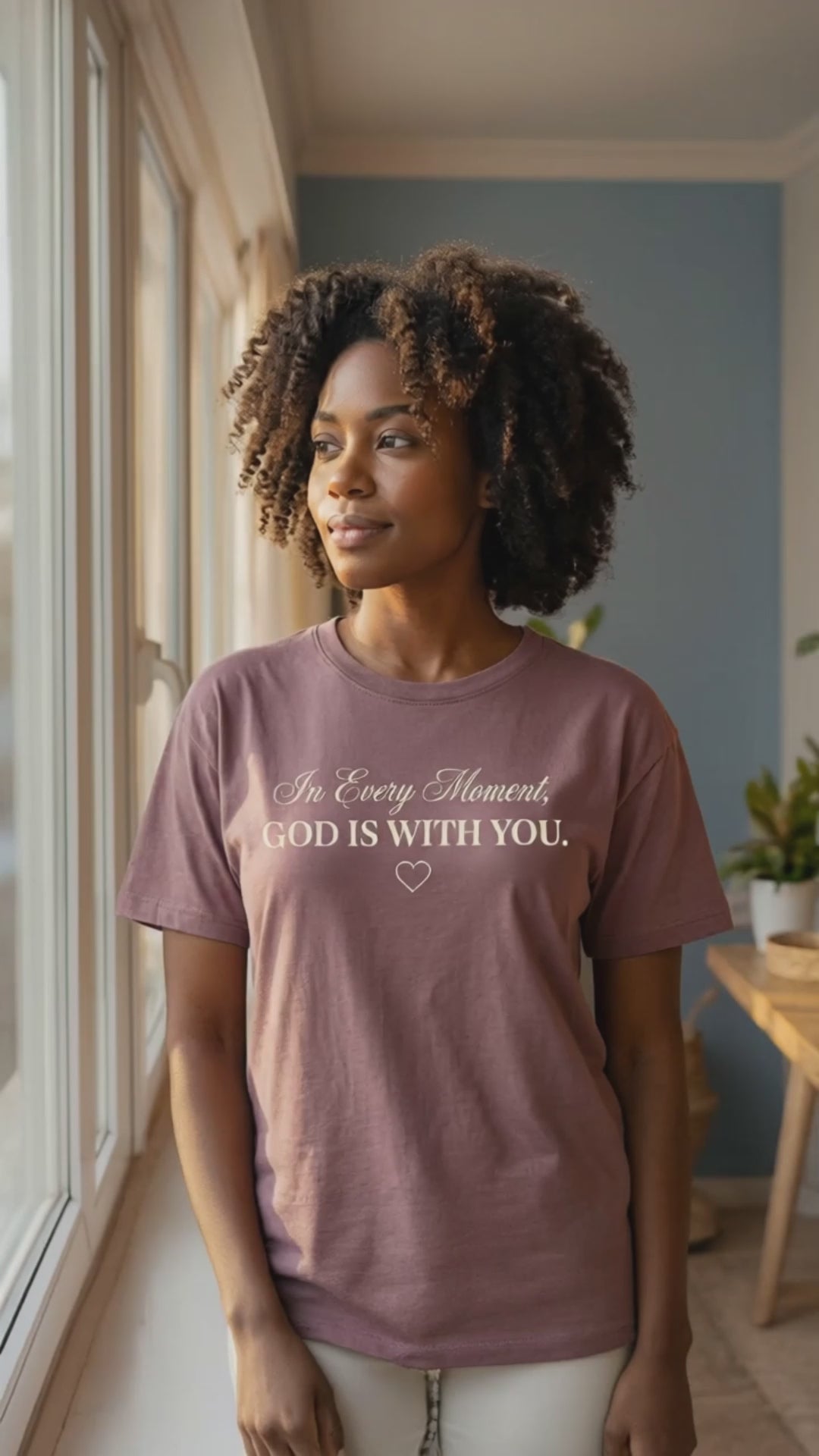 In Every Moment, God Is With You T‑Shirt – Comfort & Presence Faith Tee