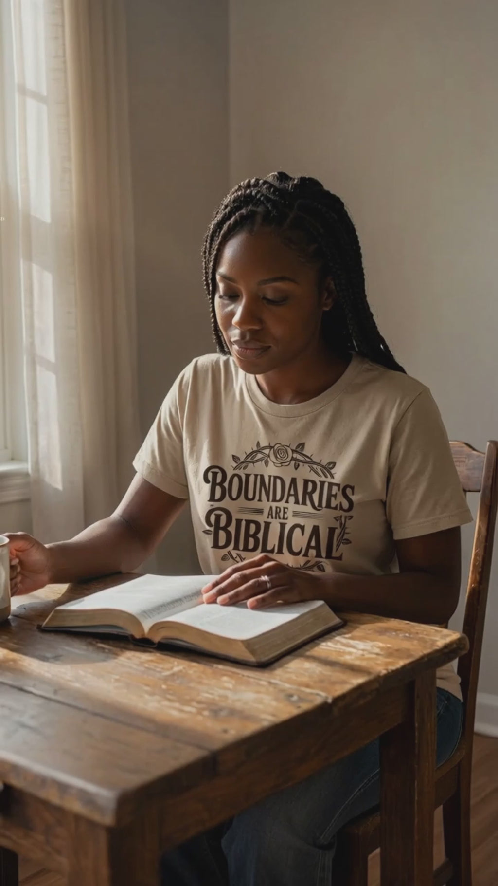 Boundaries Are Biblical Unisex Cotton T‑Shirt – Faith-Based Statement Tee