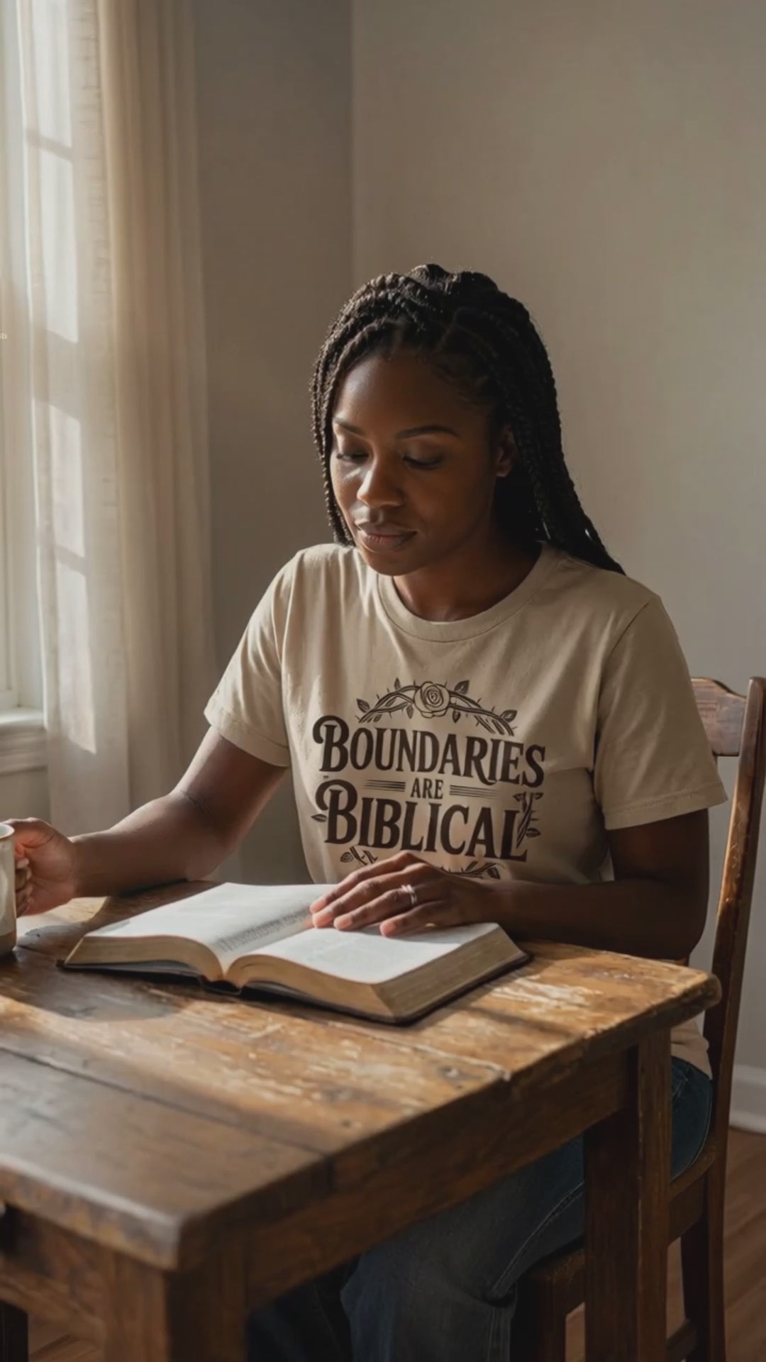 Boundaries Are Biblical Unisex Cotton T‑Shirt – Faith-Based Statement Tee