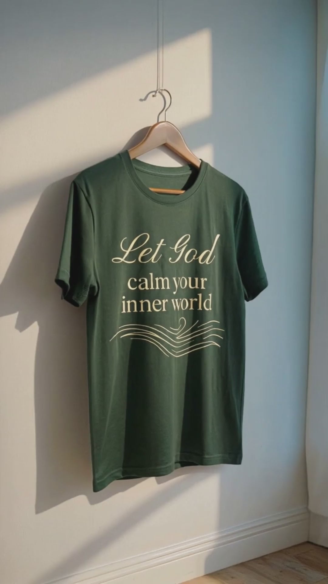 Let God Calm Your Inner World T-Shirt – Faith-Inspired Comfort Tee