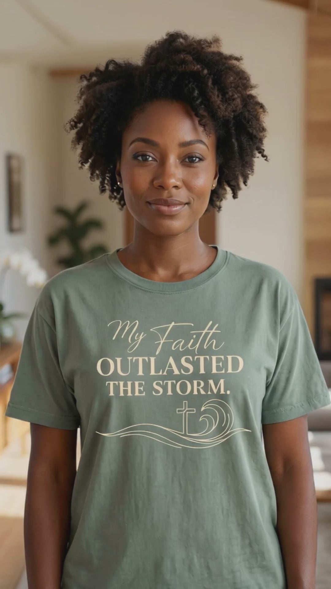 My Faith Outlasted the Storm T‑Shirt – Resilience & Victory Christian Tee