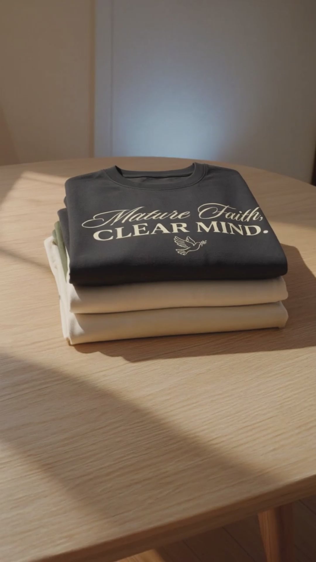 Mature Faith, Clear Mind T-Shirt – Forest Green Christian Tee