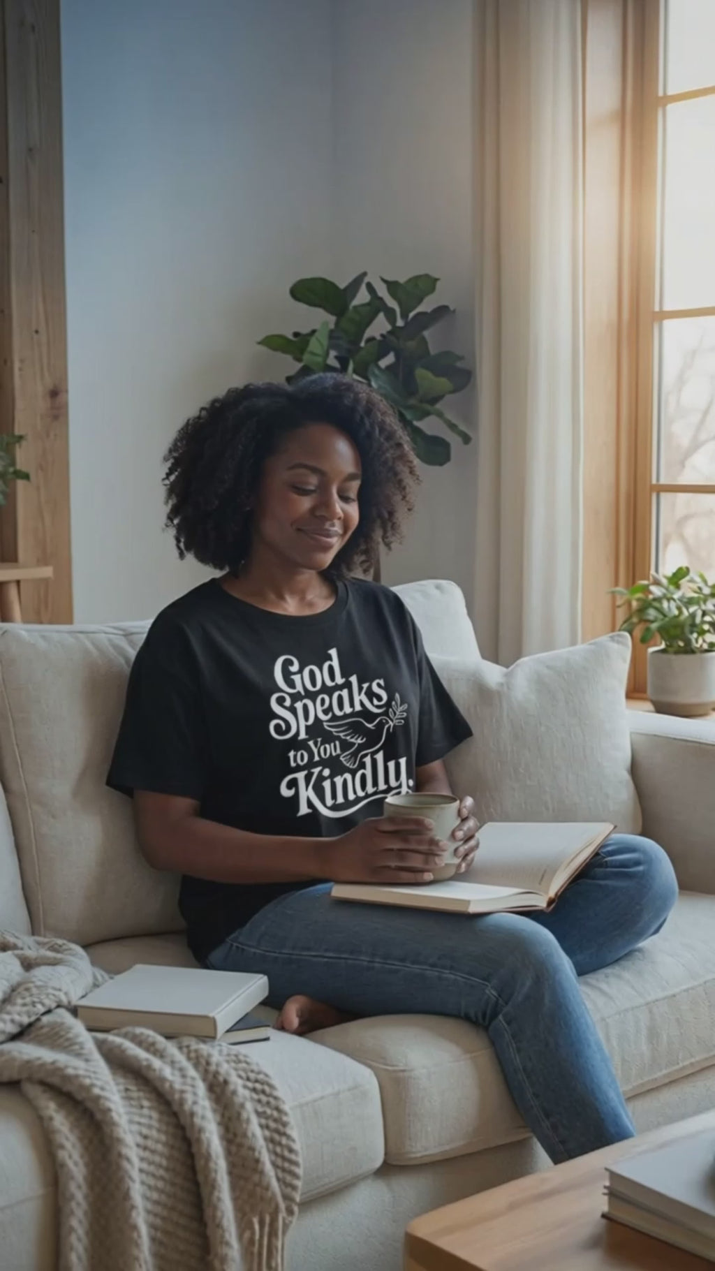 God Speaks to You Kindly T‑Shirt – Dove of Peace Christian Tee