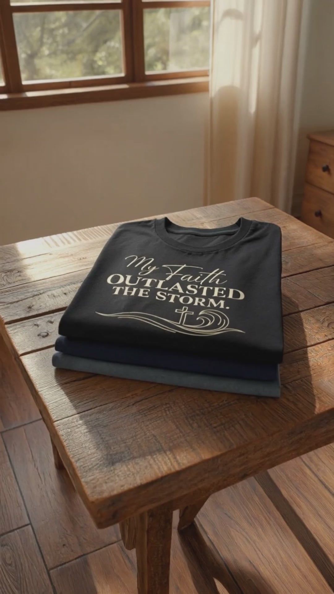 My Faith Outlasted the Storm T‑Shirt – Resilience & Victory Christian Tee
