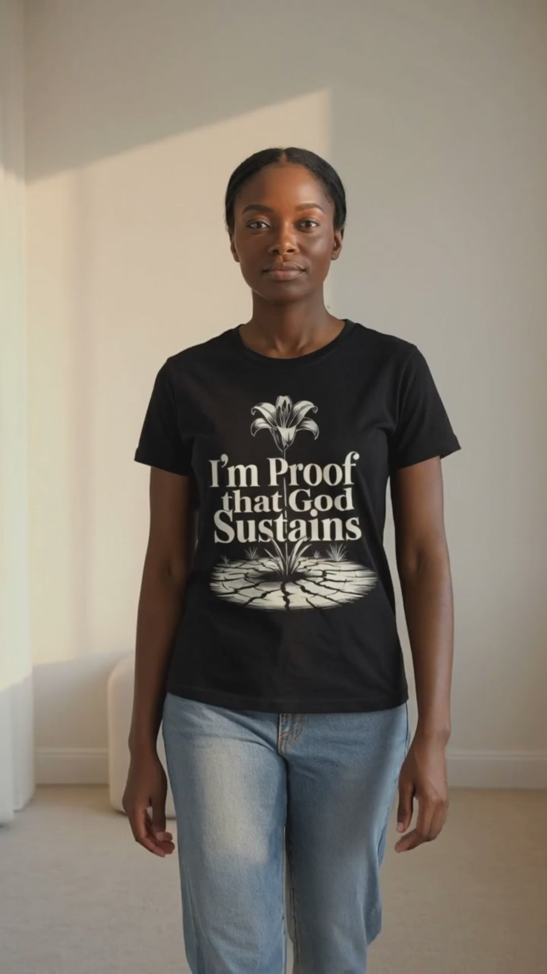 I'm Proof that God Sustains – Christian T-Shirt