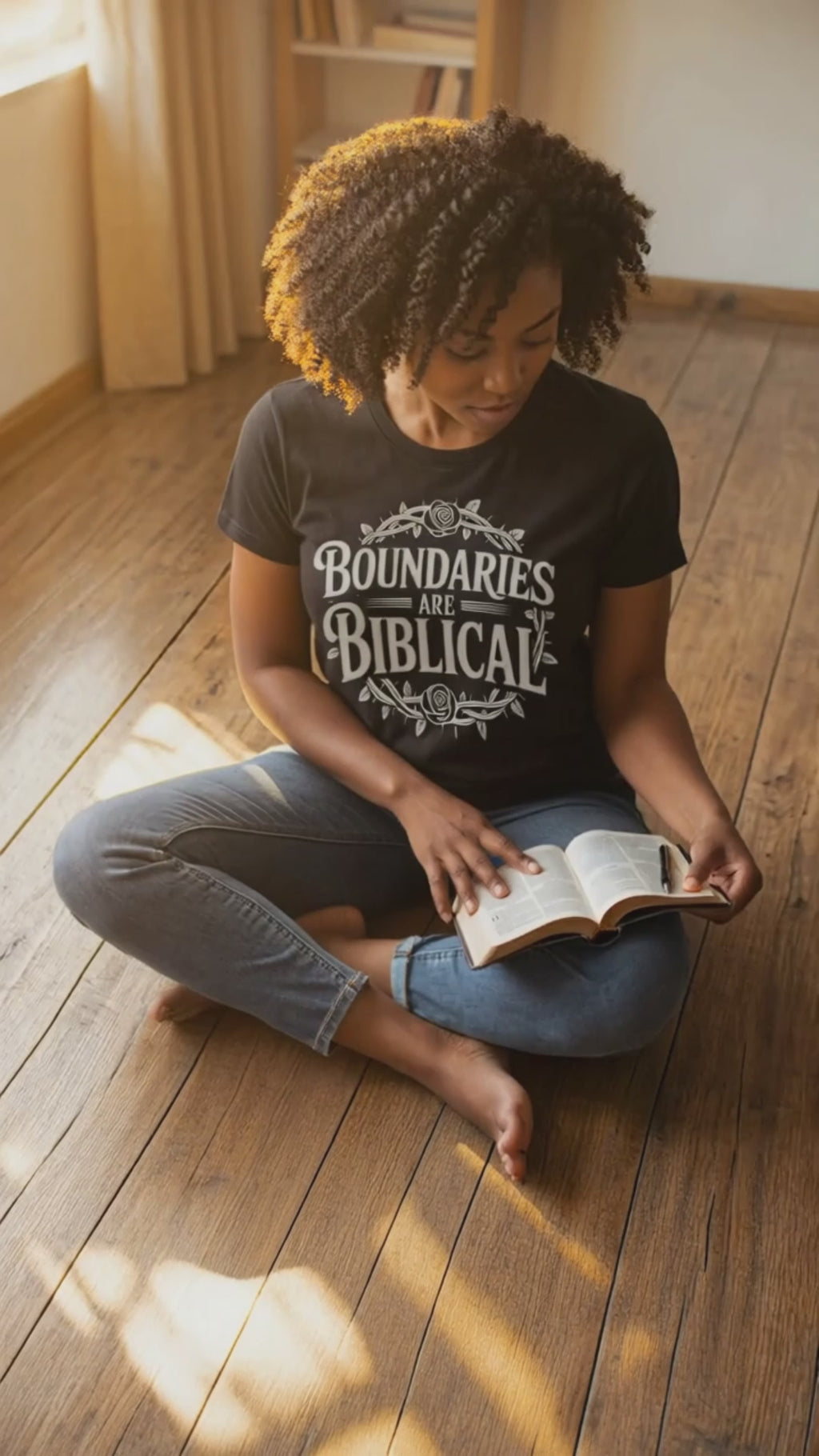 Boundaries Are Biblical Unisex Cotton T‑Shirt – Faith-Based Statement Tee