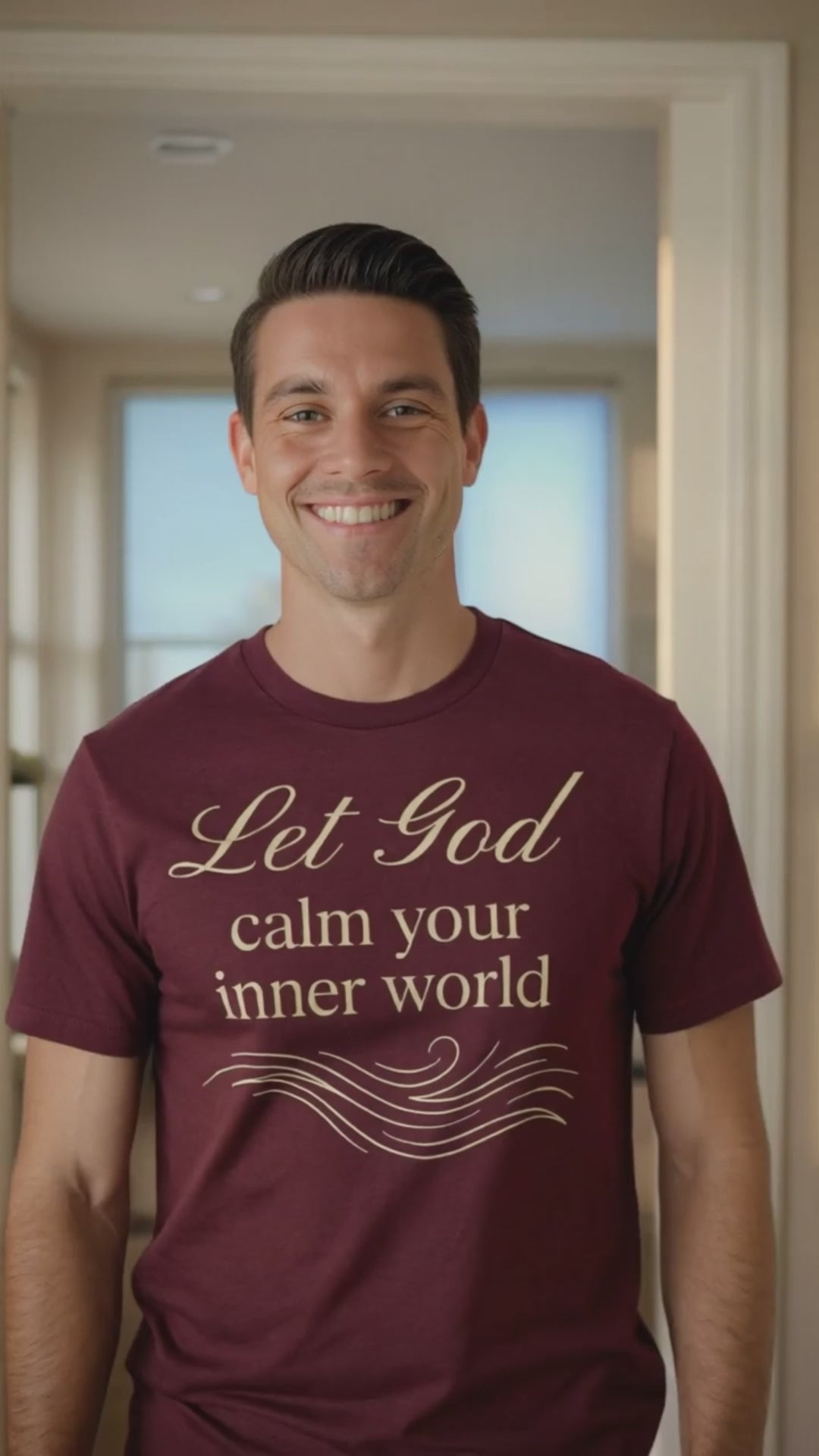 Let God Calm Your Inner World T-Shirt – Faith-Inspired Comfort Tee