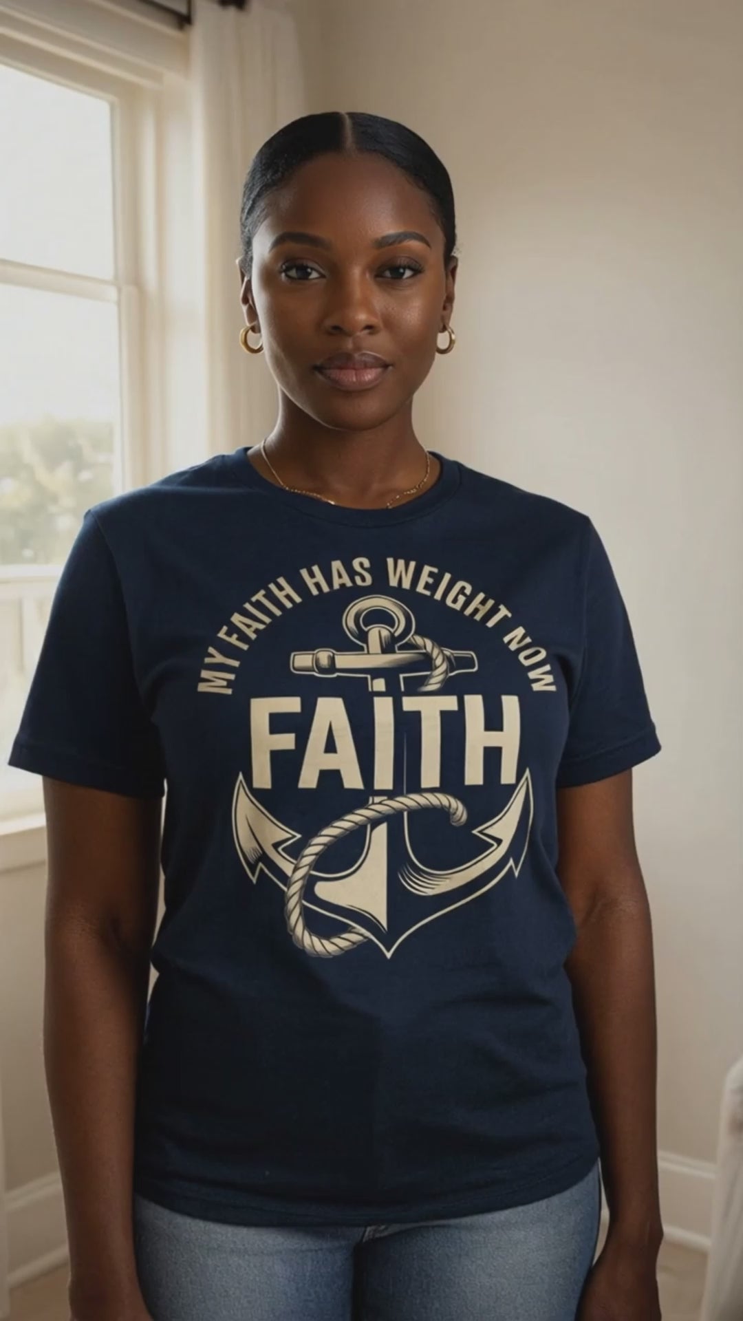 My Faith Has Weight Now T‑Shirt – Anchor & Rope Christian Graphic Tee
