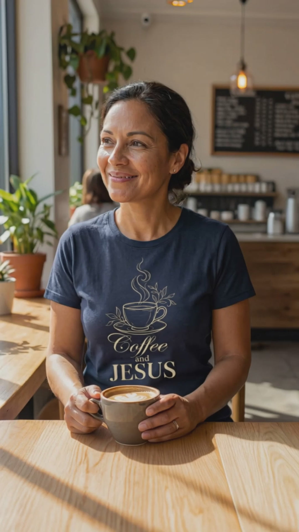 Coffee and Jesus T‑Shirt – Faith & Fellowship Morning Tee