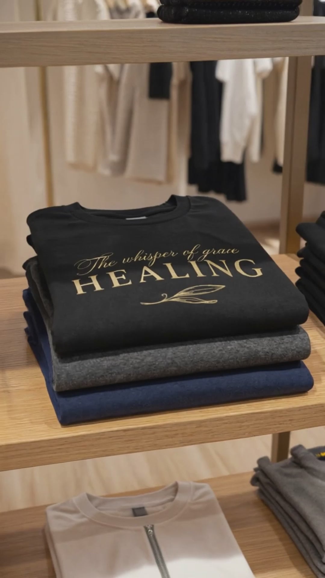 The Whisper of Grace – Healing Comfort Design Christian Tee Shirt