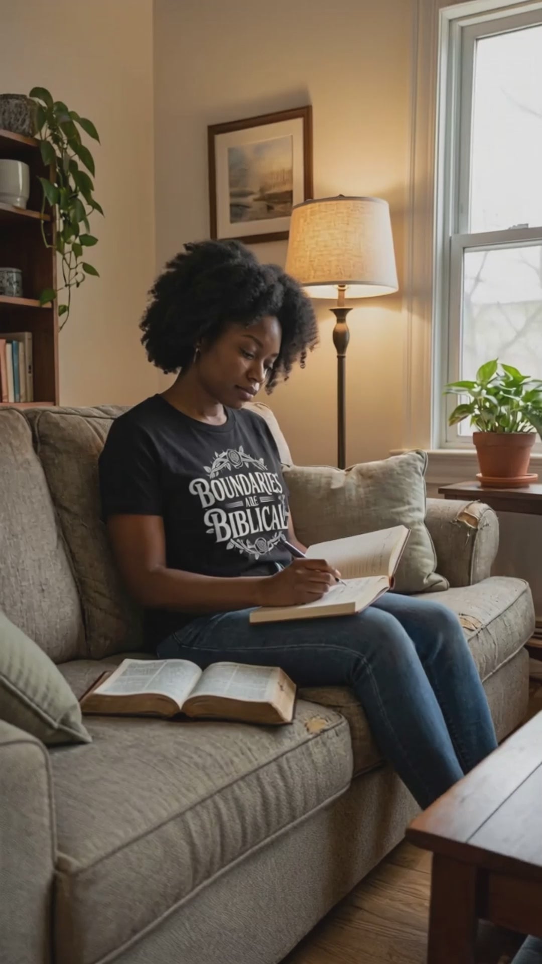 Boundaries Are Biblical Unisex Cotton T‑Shirt – Faith-Based Statement Tee
