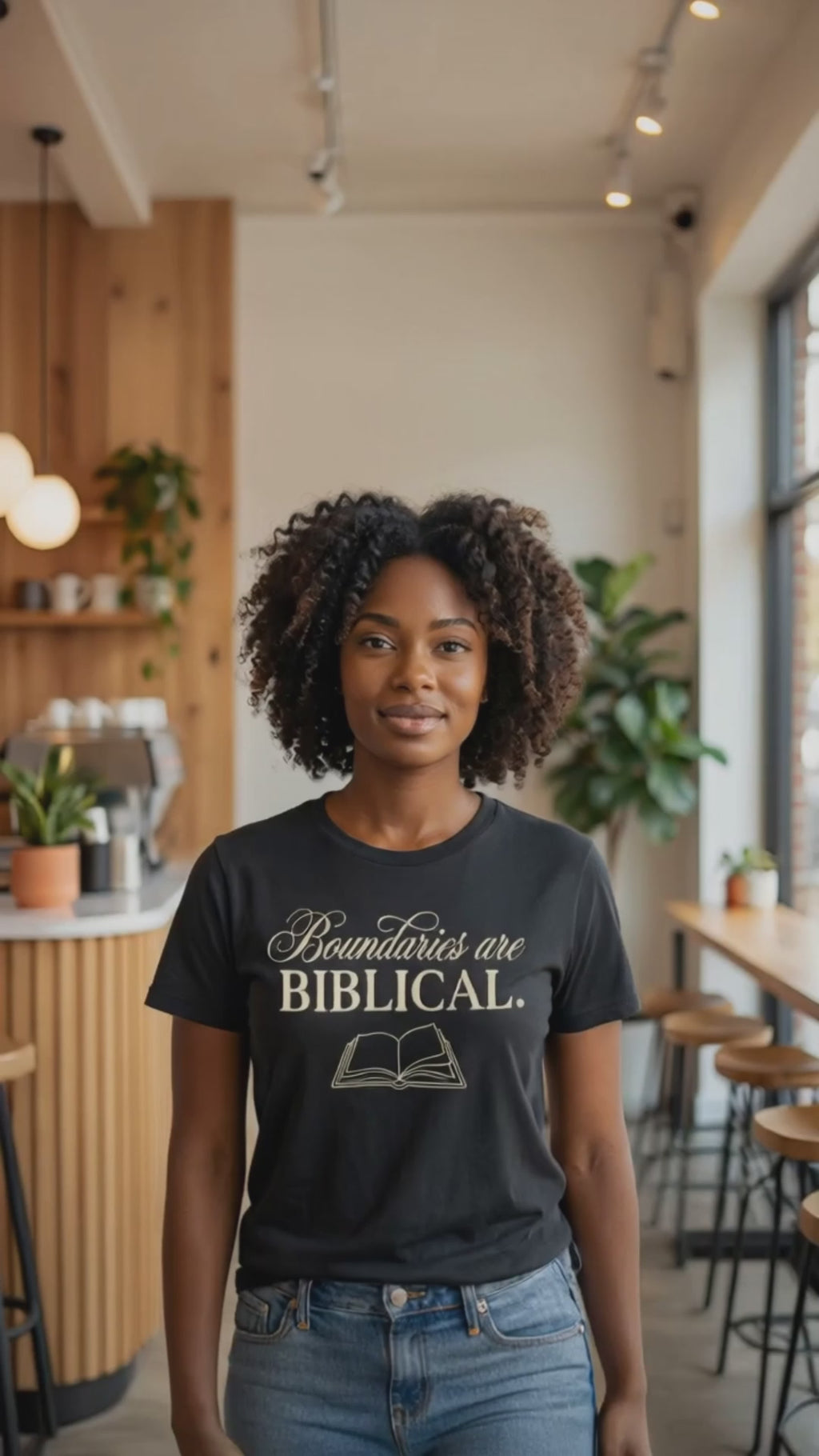 Boundaries Are Biblical. Minimalist Scripture T-Shirt – Open Bible Design