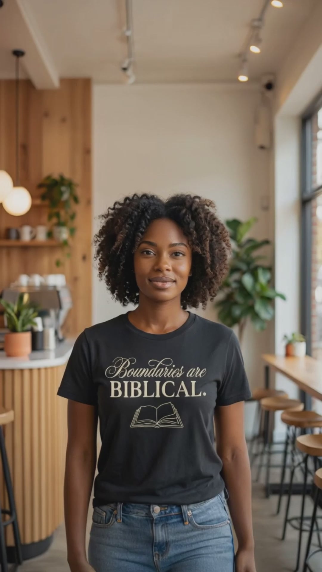 Boundaries Are Biblical. Minimalist Scripture T-Shirt – Open Bible Design