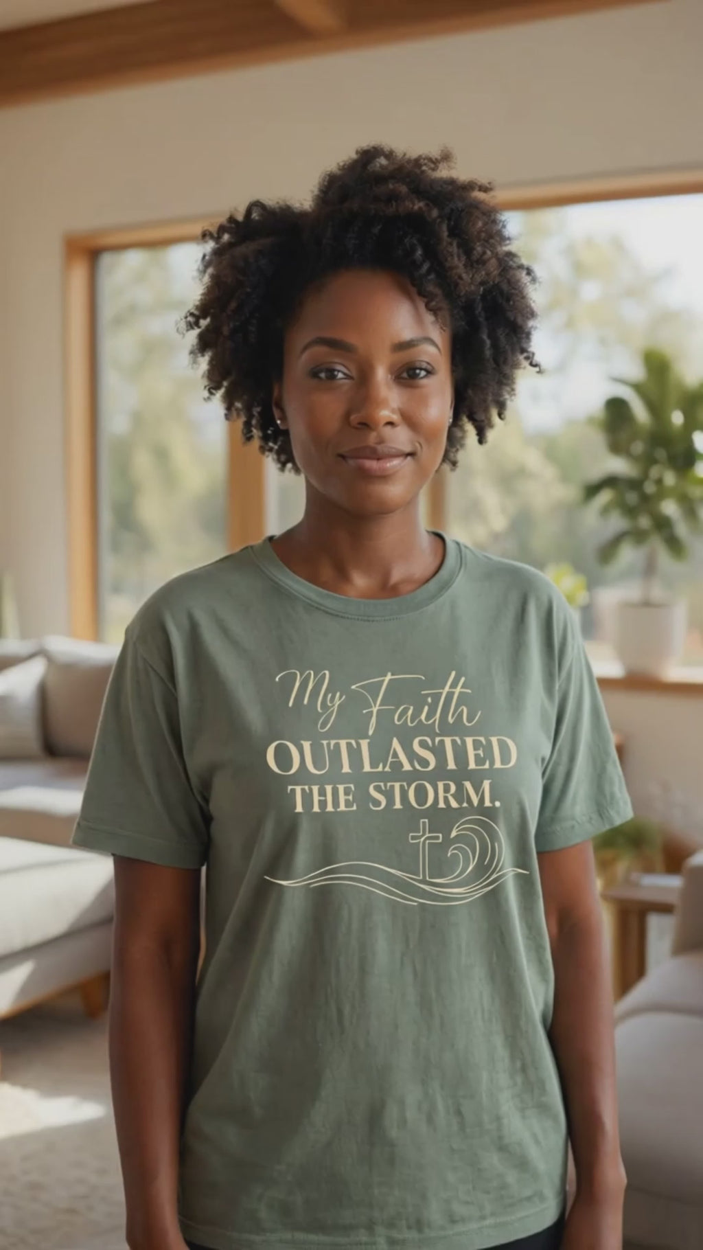 My Faith Outlasted the Storm T‑Shirt – Resilience & Victory Christian Tee