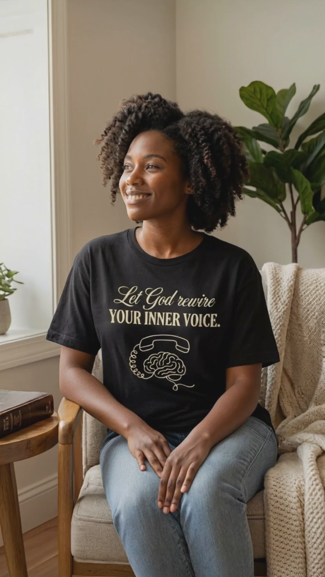 Let God Rewire Your Inner Voice T-Shirt – Empowering Faith Tee