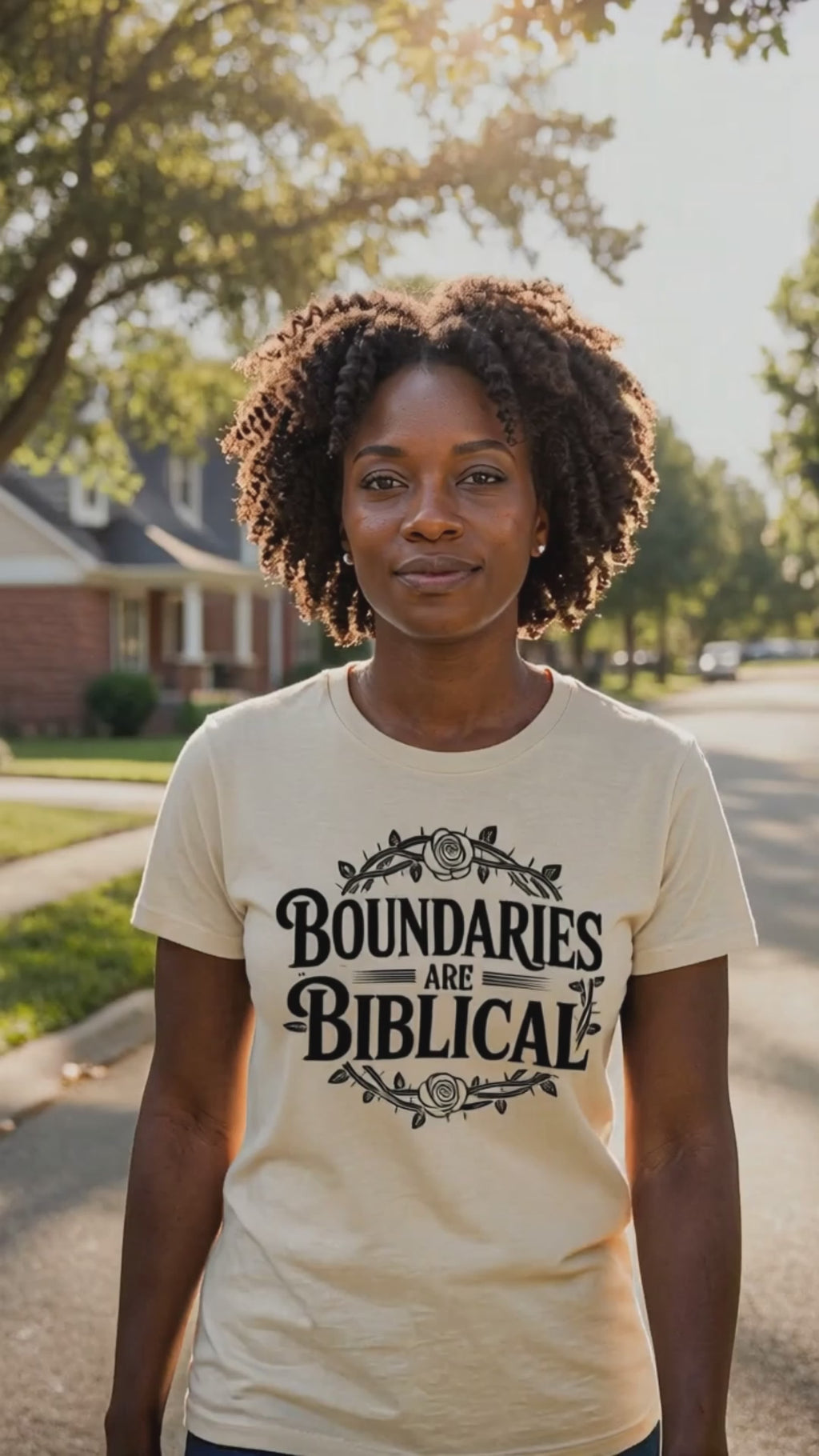 Boundaries Are Biblical Unisex Cotton T‑Shirt – Faith-Based Statement Tee