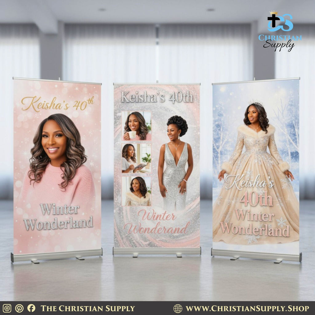 Custom Retractable Banner with Stand Professional Event Display Banner