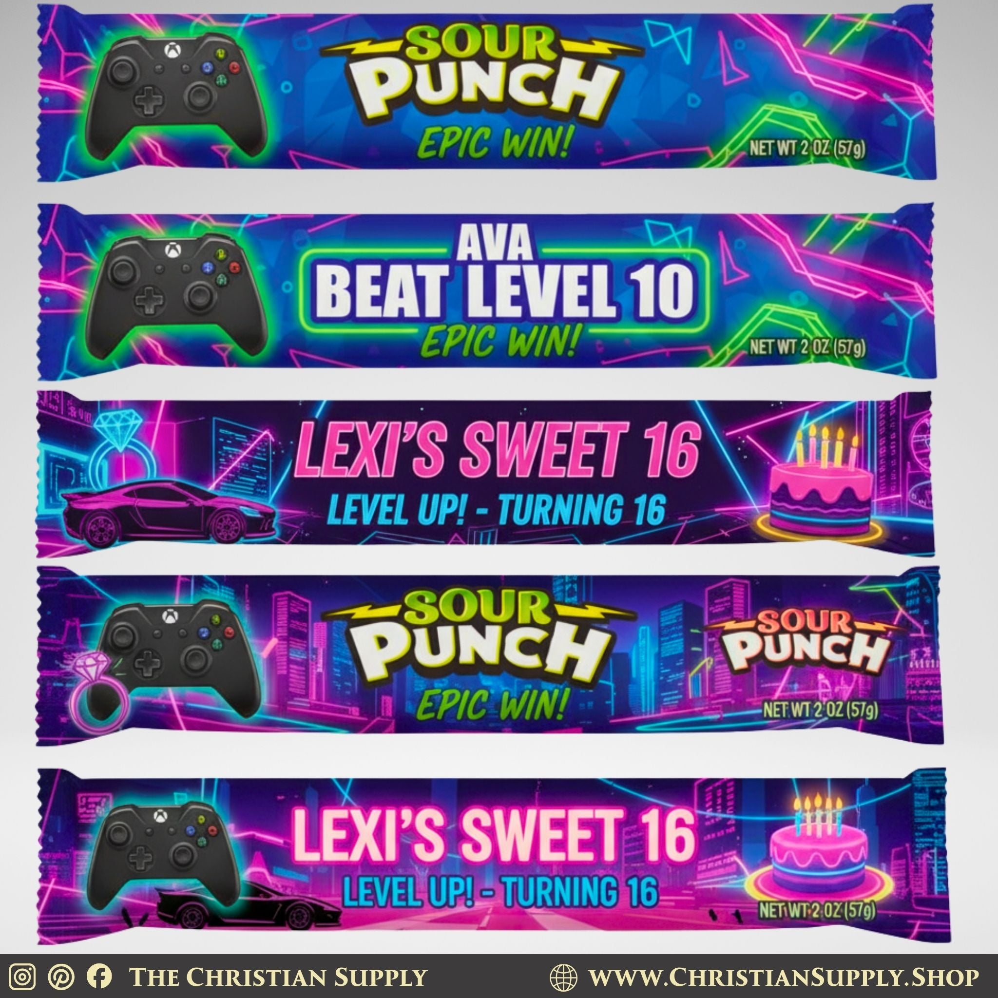 Custom Party Favors (Wrappers / Labels Only)