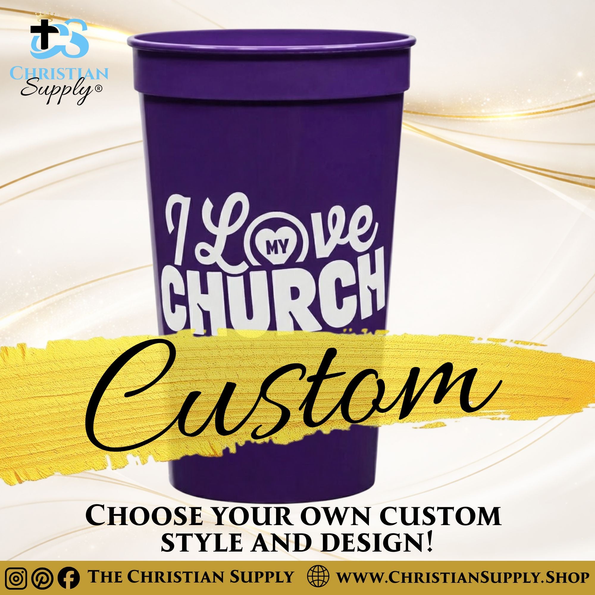Custom Event Cups – Stadium & Hot Cups with Lids in Bulk Packs