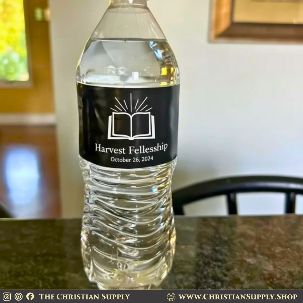 Custom Water Bottle Labels – Personalized Waterproof Event & Gift Stickers