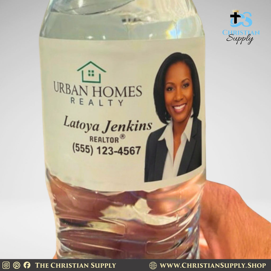 Custom Water Bottle Labels – Personalized Waterproof Event & Gift Stickers