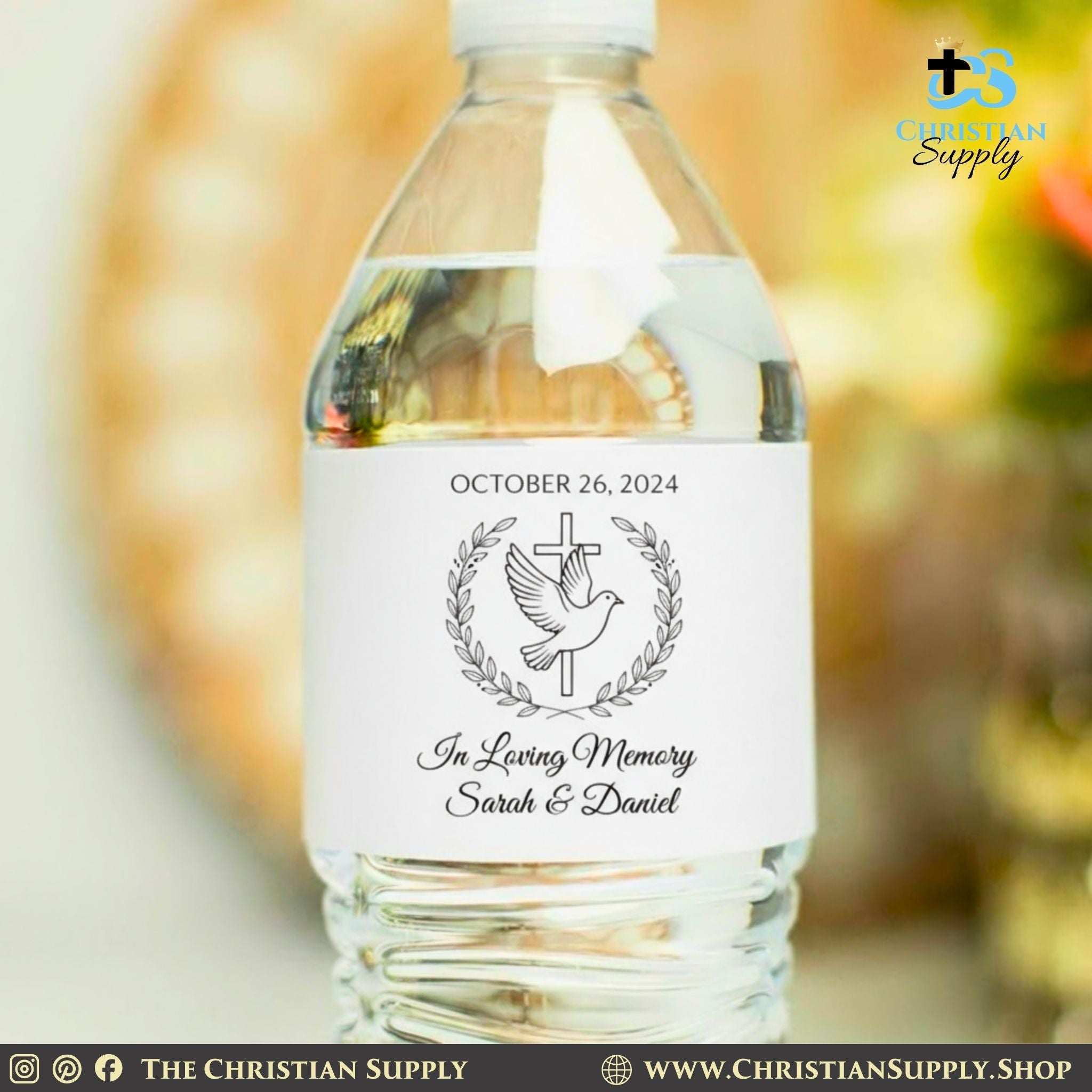 Custom Water Bottle Labels – Personalized Waterproof Event & Gift Stickers